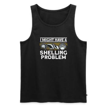 seashells shell collector shell collecting Gift - Männer Premium Bio Tank Top - Schwarz - Vorne - AI Model Male 178 light (178cm)