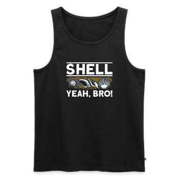 seashells shell collector shell collecting Gift - Männer Premium Bio Tank Top - Schwarz - Vorne - AI Model Male 178 light (178cm)