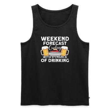 Curling Ice Sport Curling Player Curling Team - Men's Premium Organic Tank Top - black - Front - AI Model Male 178 light (178cm)