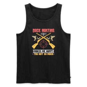 Duck Hunt Duck Hunter Bird Hunting Duck Hunting - Männer Premium Bio Tank Top - Schwarz - Vorne - Michal (187cm)