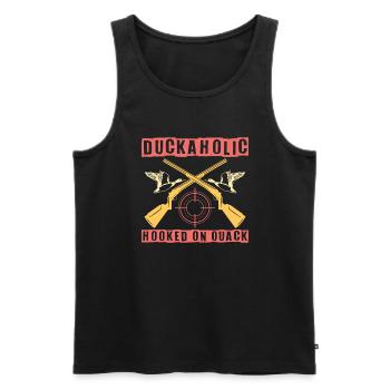Duck Hunt Duck Hunter Bird Hunting Duck Hunting - Männer Premium Bio Tank Top - Schwarz - Vorne - Michal (187cm)