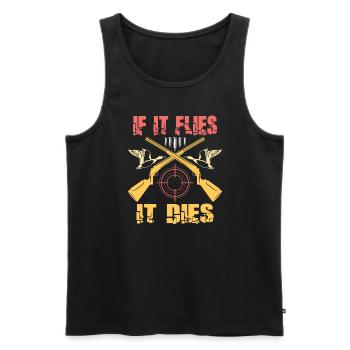 Duck Hunt Duck Hunter Bird Hunting Duck Hunting - Männer Premium Bio Tank Top - Schwarz - Vorne - Michal (187cm)