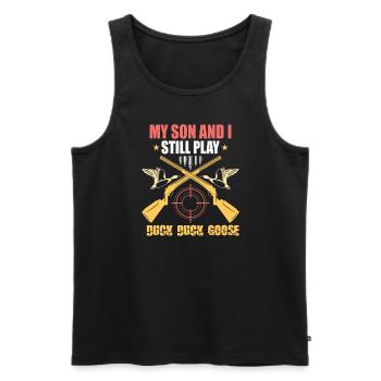 Duck Hunt Duck Hunter Bird Hunting Duck Hunting - Männer Premium Bio Tank Top - Schwarz - Vorne - Michal (187cm)