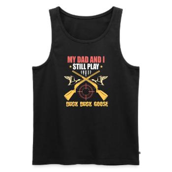 Duck Hunt Duck Hunter Bird Hunting Duck Hunting - Men's Premium Organic Tank Top - black - Front - Michal (187cm)