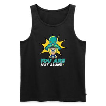 Alien Extraterrestrial Area 51 Ufo Space Geek - Männer Premium Bio Tank Top - Schwarz - Vorne - Michal (187cm)