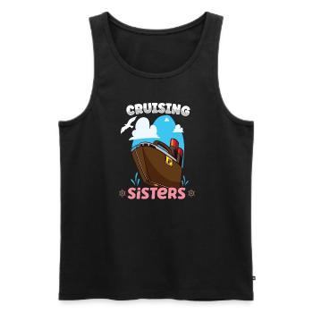 Boating Boat Captain Cruise Ship - Men's Premium Organic Tank Top - black - Front - Michal (187cm)