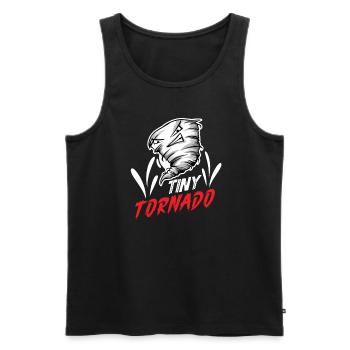 Meteorologie-kindertornado-sturm, Der Sturm-fan - Männer Premium Bio Tank Top - Schwarz - Vorne - AI Model Male 178 light (178cm)