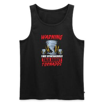 Meteorologie-kindertornado-sturm, Der Sturm-fan - Männer Premium Bio Tank Top - Schwarz - Vorne - AI Model Male 178 light (178cm)