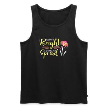 Kite Flying Kite Fan For Fite Flying Lovers - Men's Premium Organic Tank Top - black - Front - AI Model Male 178 light (178cm)