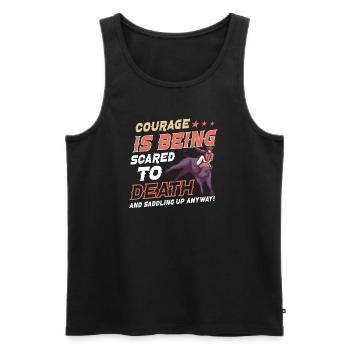Rodeo Bull Riding Livestock Show Farmer Cattle - Männer Premium Bio Tank Top - Schwarz - Vorne - Michal (187cm)