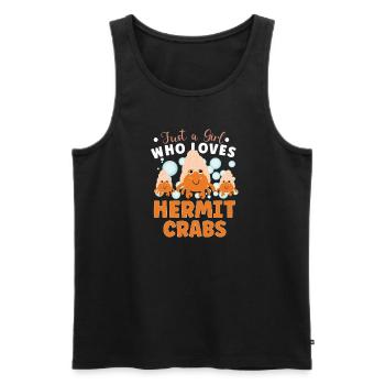 Hermit Crab Crabbing Crab Whisperer Crab Hunting - Men's Premium Organic Tank Top - black - Front - AI Model Male 178 light (178cm)