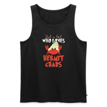 Hermit Crab Crabbing Crab Whisperer Crab Hunting - Men's Premium Organic Tank Top - black - Front - AI Model Male 178 light (178cm)