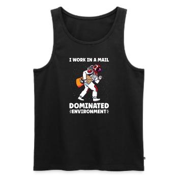 Postangestellte Postdame Postbote Post - Männer Premium Bio Tank Top - Schwarz - Vorne - Michal (187cm)