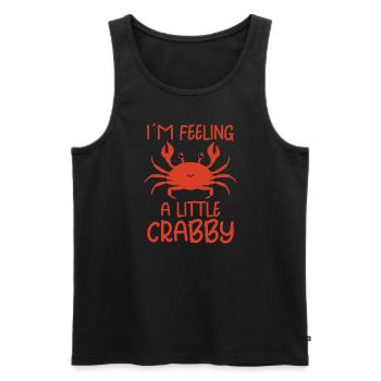 Krabbenkrabbenkrabbenflüsterer Krabbenjagdfischer - Männer Premium Bio Tank Top - Schwarz - Vorne - AI Model Male 178 light (178cm)