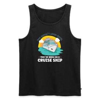 Boating Boat Captain Cruise Ship - Men's Premium Organic Tank Top - black - Front - Michal (187cm)