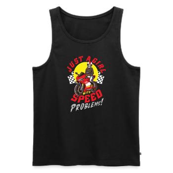 Dirt Bike Dirt Bike Riding Motocross Dirt Biking - Men's Premium Organic Tank Top - black - Front - Michal (187cm)