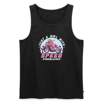 Dirt Bike Dirt Bike Riding Motocross Dirt Biking - Men's Premium Organic Tank Top - black - Front - Michal (187cm)