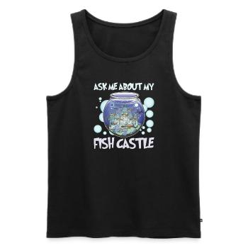 Aquaristik Aquarium Keeper Fishkeeper Salzwasser - Männer Premium Bio Tank Top - Schwarz - Vorne - Michal (187cm)