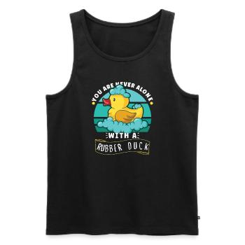 Rubber Duck Ducks Bird Hunt Duck lover Gift Idea - Männer Premium Bio Tank Top - Schwarz - Vorne - Michal (187cm)