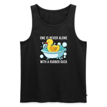 Rubber Duck Ducks Bird Hunt Duck lover Gift Idea - Männer Premium Bio Tank Top - Schwarz - Vorne - Michal (187cm)
