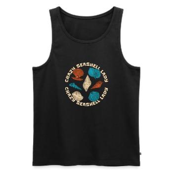 seashells shell collector shell collecting Gift - Männer Premium Bio Tank Top - Schwarz - Vorne - AI Model Male 178 light (178cm)