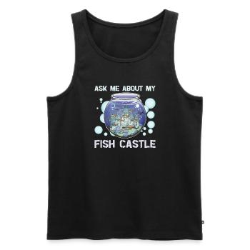 Aquaristik Aquarium Keeper Fishkeeper Salzwasser - Männer Premium Bio Tank Top - Schwarz - Vorne - Michal (187cm)