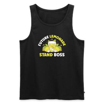 Lemonade Rack Lemon Juice Homemade - Men's Premium Organic Tank Top - black - Front - AI Model Male 178 light (178cm)