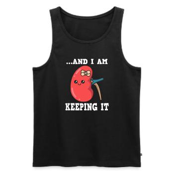 Kidney Transplant Kidney Donor Kidney Disease - Men's Premium Organic Tank Top - black - Front - Michal (187cm)