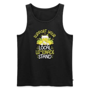 Lemonade Rack Lemon Juice Homemade - Men's Premium Organic Tank Top - black - Front - AI Model Male 178 light (178cm)