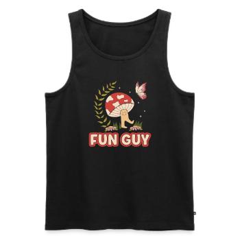 Morels Mushroom Picker Mushroom Farmer Mushroom - Men's Premium Organic Tank Top - black - Front - AI Model Male 178 light (178cm)