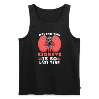 Kidney Transplant Kidney Donor Kidney Disease - Men's Premium Organic Tank Top - black - Front - Michal (187cm)