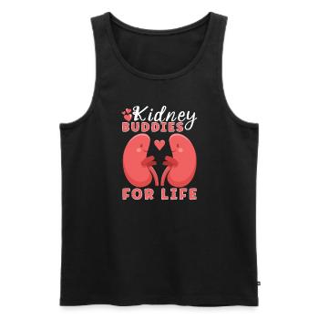Kidney Transplant Kidney Donor Kidney Disease - Men's Premium Organic Tank Top - black - Front - AI Model Male 178 light (178cm)