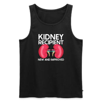 Kidney Transplant Kidney Donor Kidney Disease - Men's Premium Organic Tank Top - black - Front - Michal (187cm)