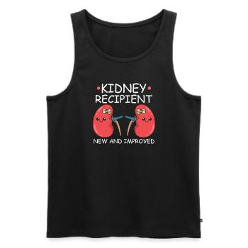 Kidney Transplant Kidney Donor Kidney Disease - Men's Premium Organic Tank Top - black - Front - AI Model Male 178 light (178cm)