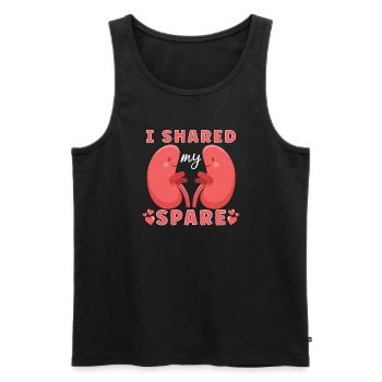 Kidney Transplant Kidney Donor Kidney Disease - Men's Premium Organic Tank Top - black - Front - AI Model Male 178 light (178cm)