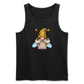 Gnome Honey Bee Beekeeper Honeybee Beekeeping - Männer Premium Bio Tank Top - Schwarz - Vorne - AI Model Male 178 light (178cm)