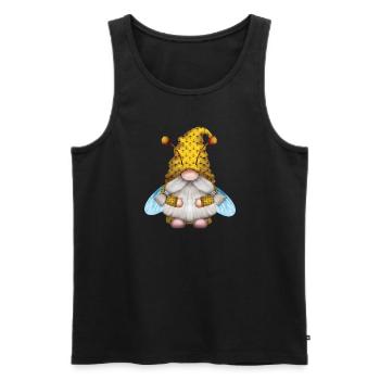 Gnome Honey Bee Beekeeper Honeybee Beekeeping - Männer Premium Bio Tank Top - Schwarz - Vorne - AI Model Male 178 light (178cm)