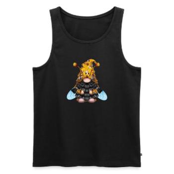 Gnome Honey Bee Beekeeper Honeybee Beekeeping - Männer Premium Bio Tank Top - Schwarz - Vorne - AI Model Male 178 light (178cm)