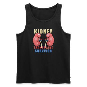 Kidney Transplant Kidney Donor Kidney Disease - Men's Premium Organic Tank Top - black - Front - Michal (187cm)