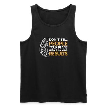 Schlaganfall Survivor Schlaganfall Bewusstsein - Männer Premium Bio Tank Top - Schwarz - Vorne - Michal (187cm)