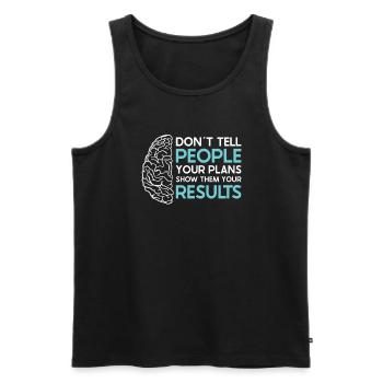Stroke Survivor Stroke Awareness - Men's Premium Organic Tank Top - black - Front - AI Model Male 178 light (178cm)