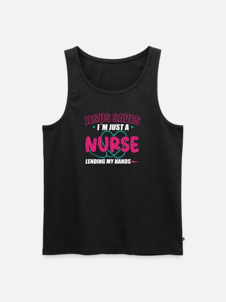 Nurse Nursing Clinic Paramedic - Men's Premium Organic Tank Top - black