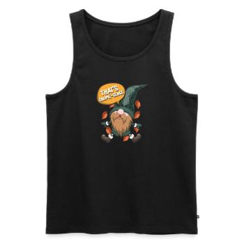 Garden Gnomes Gnome Lover Funny Gnome Gardening - Men's Premium Organic Tank Top - black - Front - AI Model Male 178 light (178cm)