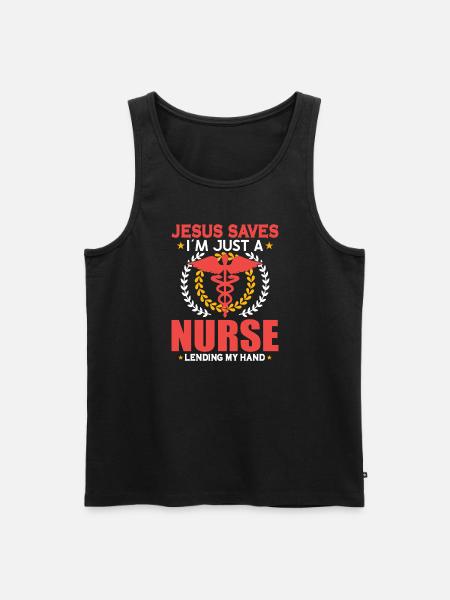 Nurse Nursing Clinic Paramedic - Men's Premium Organic Tank Top - black