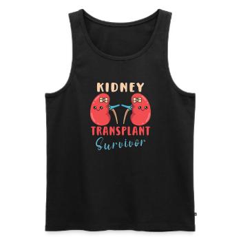 Kidney Transplant Kidney Donor Kidney Disease - Men's Premium Organic Tank Top - black - Front - Michal (187cm)