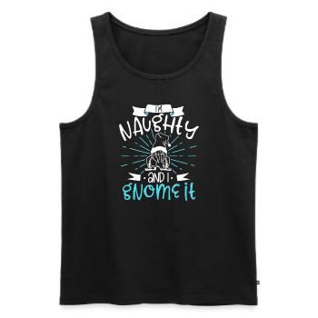 Garden Gnomes Gnome Lover Funny Gnome Gardening - Men's Premium Organic Tank Top - black - Front - Michal (187cm)