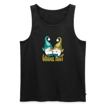Garden Gnomes Gnome Lover Funny Gnome Gardening - Men's Premium Organic Tank Top - black - Front - Michal (187cm)