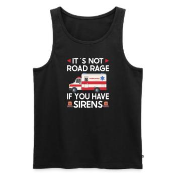 Paramedic First Responder Ambulance Driver - Men's Premium Organic Tank Top - black - Front - AI Model Male 178 light (178cm)