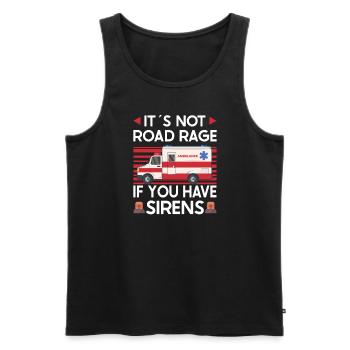 Paramedic First Responder Ambulance Driver - Men's Premium Organic Tank Top - black - Front - AI Model Male 178 light (178cm)