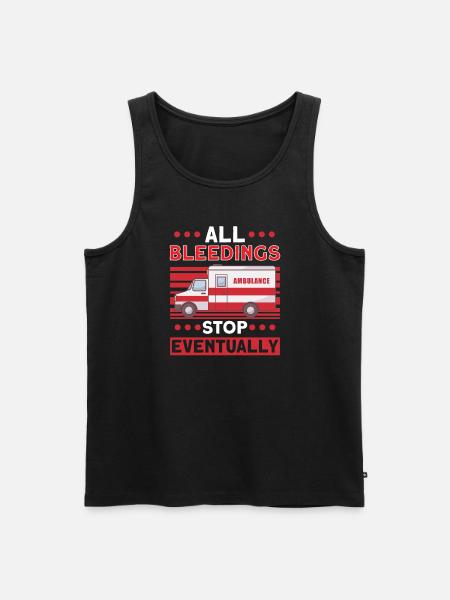 Paramedic First Responder Ambulance Driver - Men's Premium Organic Tank Top - black